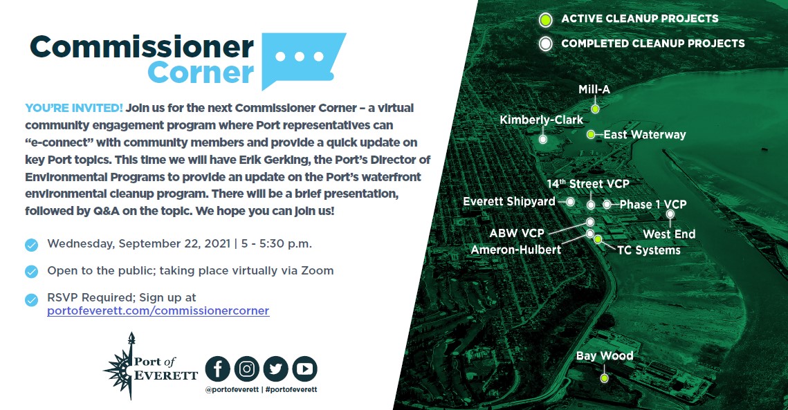 Commissioner Corner Invite Sept. 2021